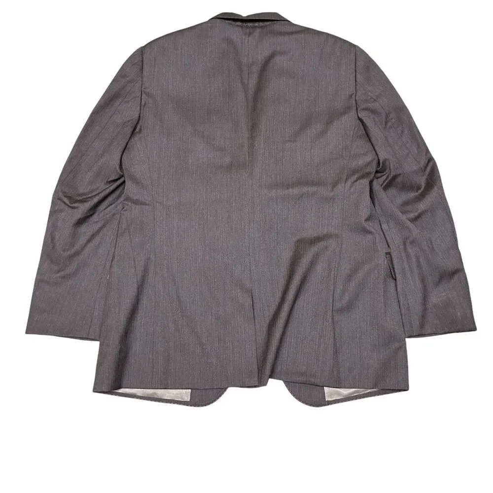 J‎ Hilburn Blazer Mens 43R 32x30 Gray Guabello Wool Coat Suit Set